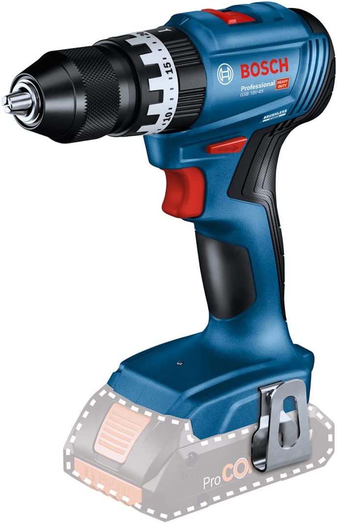 Bosch Cordless Impact Drill GSB 18V-45 Professional solo, 18V (blue/black, without battery and charger)