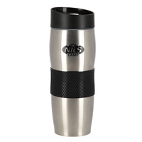 NILS CAMP thermal mug NCC05 Black and silver termoss