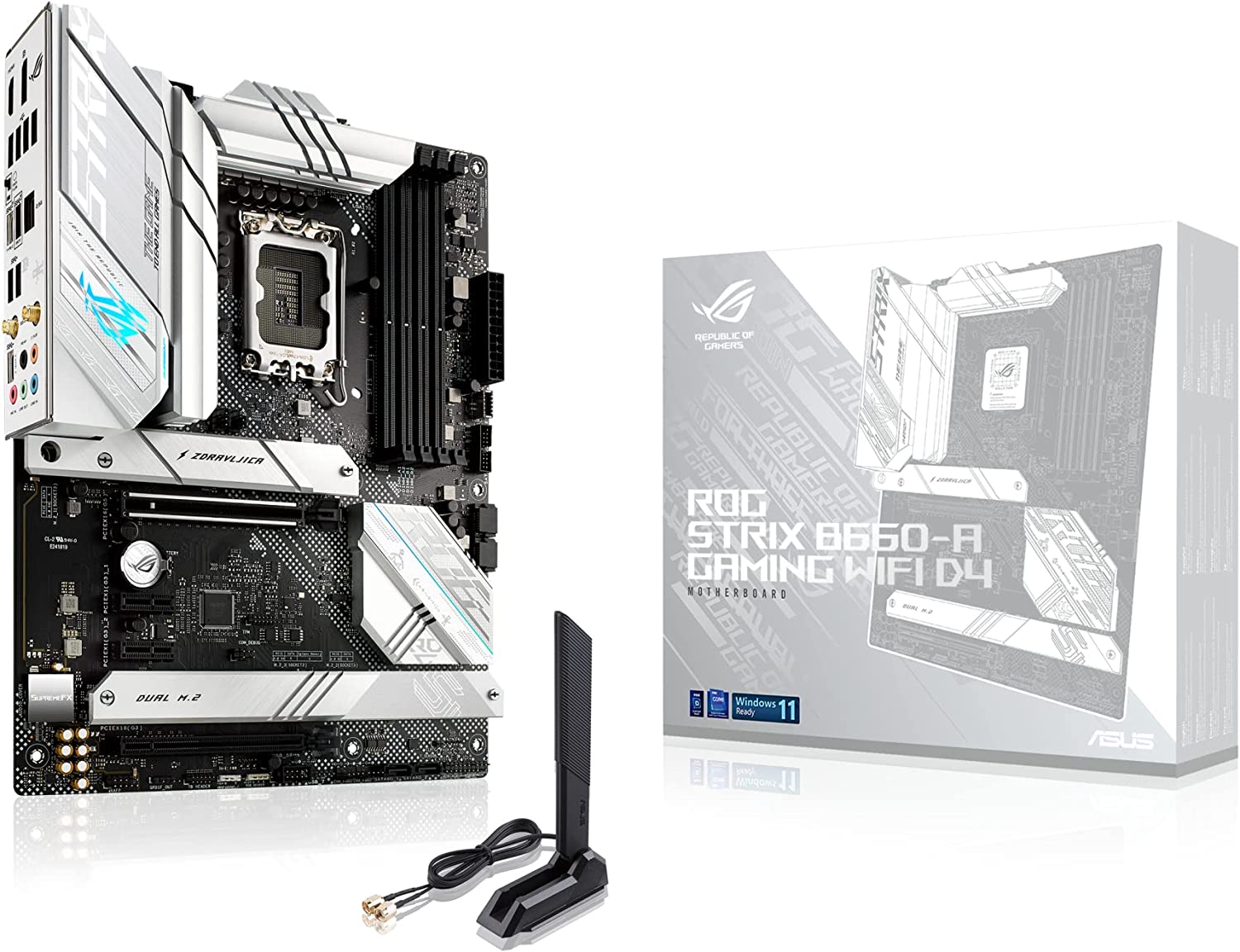 ASUS ROG STRIX B660-A GAMING WIFI D4 - 1700 pamatplate, mātesplate