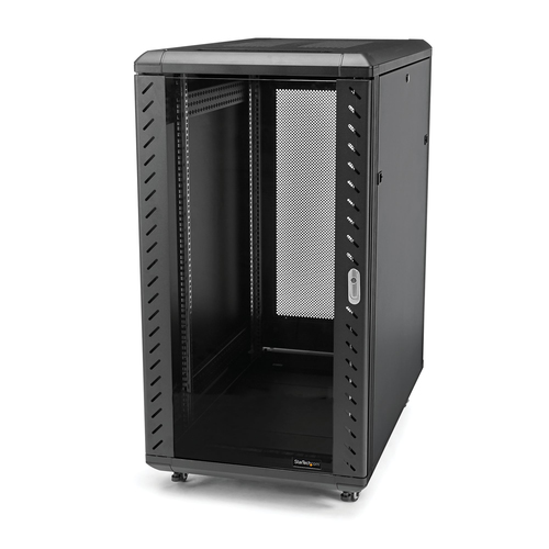 18U 19" Server Rack Cabinet, 4 Post Adjustable Depth (6-32")L datortīklu aksesuārs