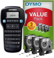 DYMO LabelManager LM160 label printer Thermal transfer Wireless D1 QWERTY +3xS0720530 uzlīmju printeris