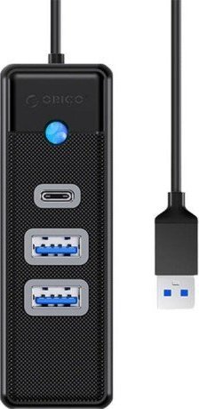 ORICO HUB USB-A, 2x USB-A (2x3.1), USB-C, 5 GBPS, PWC2U-U3-015-BK-EP USB centrmezgli