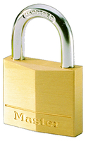 Master Lock Solid Brass Body Padlock 16mm 4-Pin Cyl. 130EURD drošības sistēma