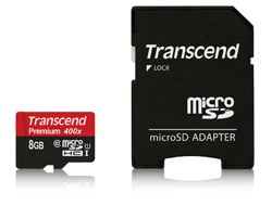TRANSCEND 8GB MicroSDHC Class 10 UHS-I atmiņas karte