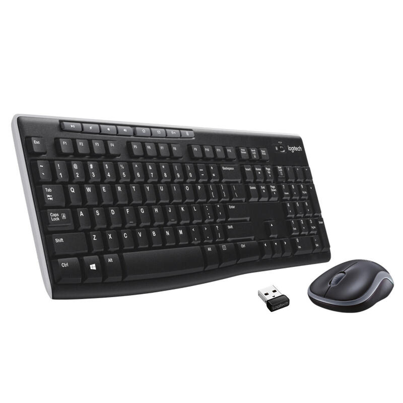 Logitech MK270 Wireless Desktop Spanisches Layout black klaviatūra