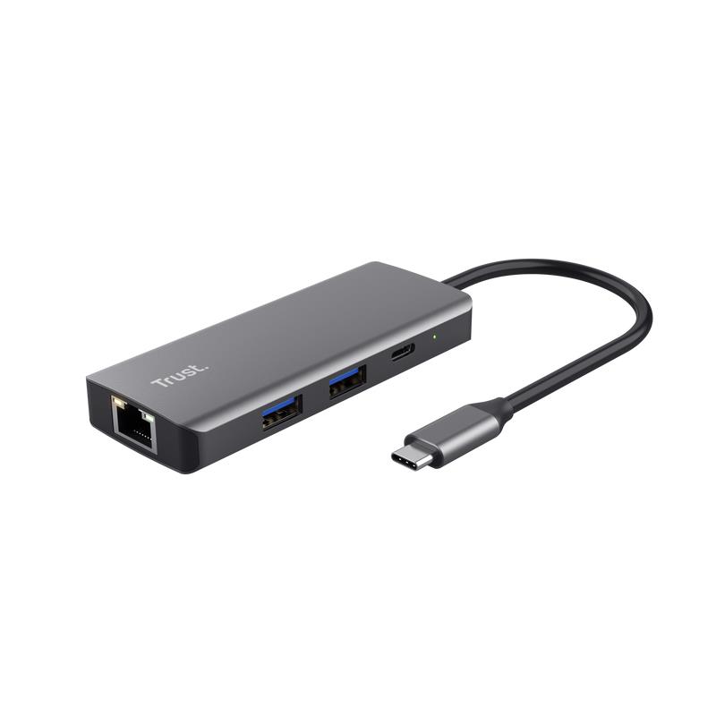 Trust Multi-port USB-C (24968) dock stacijas HDD adapteri