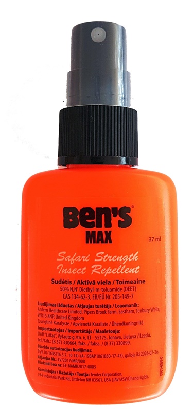 Bens 100 Insect Repellent 37 ml Slazds