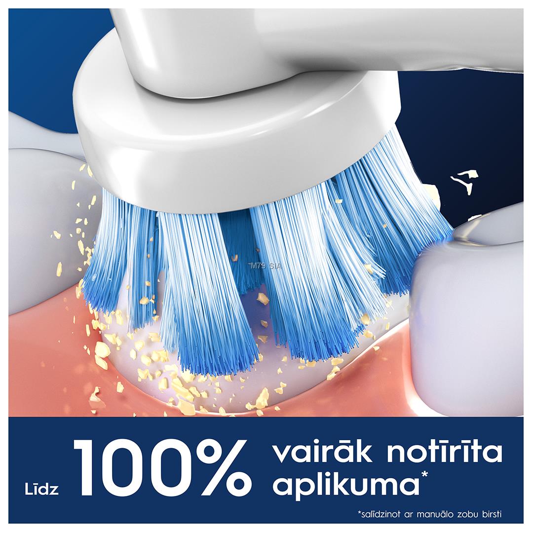 Braun Oral-B Sensitive Clean PRO, 4 gab., balta - Uzgali elektriskajai zobu birstei mutes higiēnai