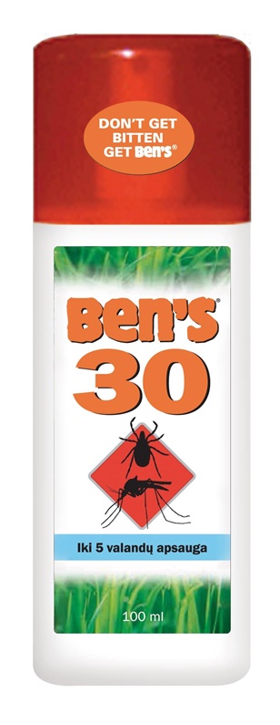 MOSQUITO REPELLENT BENS 30 100ML Slazds