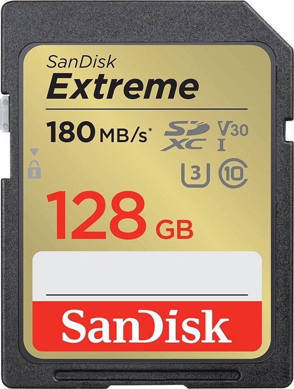 SANDISK EXTREME 128GB MICROSDXC CLASS10 619659188863 TV stiprinājums