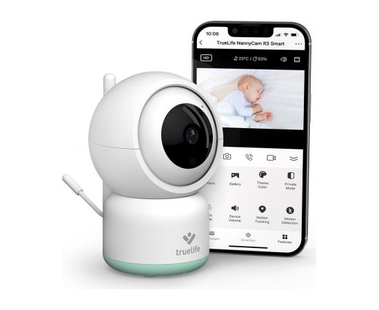 TrueLife TLNCR3S video baby monitor Wi-Fi White Mazuļu uzraudzība