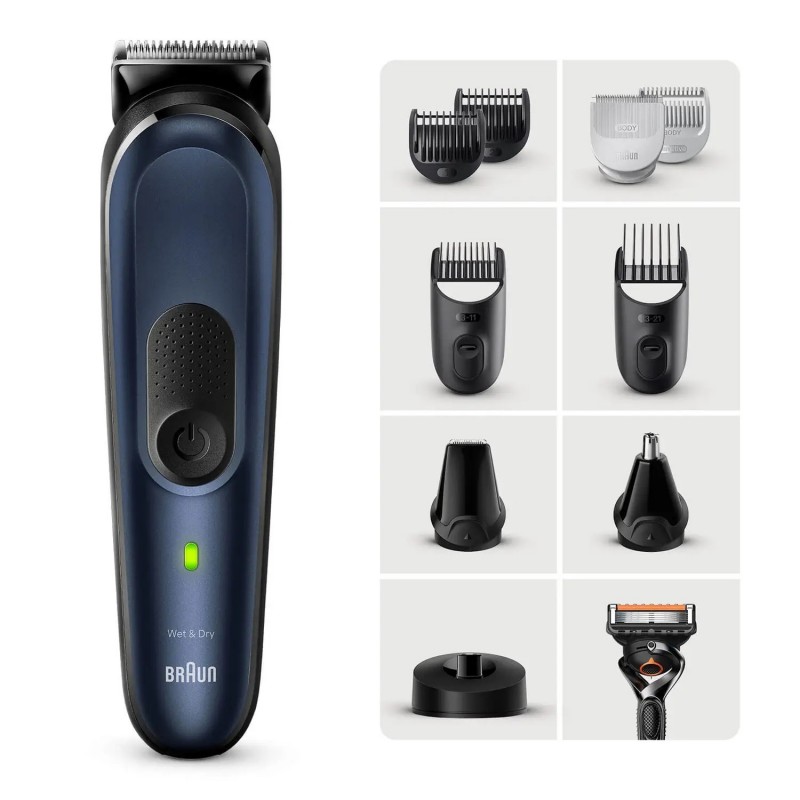 Braun Bodygroomer mgk7421 Blue Body Shaver matu, bārdas Trimmeris