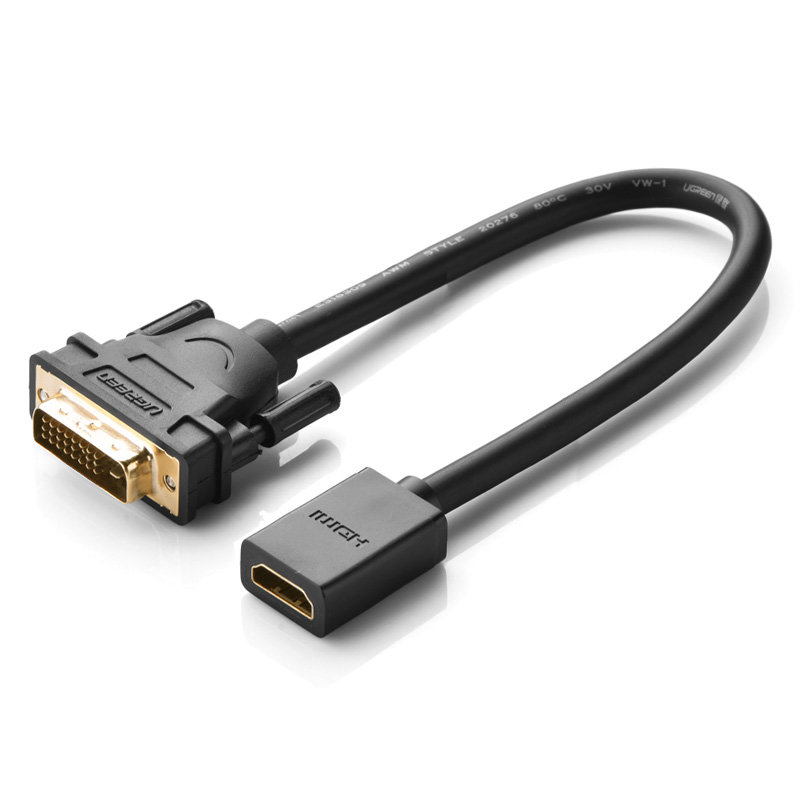 Ugreen HDMI - DVI-D AV adapter black (UGR635BLK)
