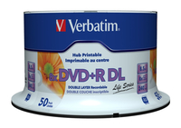 DVD+R Verbatim 8,5GB 50pcs 8x wide printable surface matricas