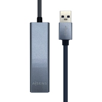 AISENS A106-0401 Schnittstellen-Hub USB 3.2 Gen 1 (3.1 Gen 1) Type-A Grau (A106-0401) 8436574704105 USB centrmezgli
