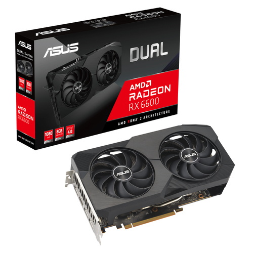 ASUS Dual -RX6600-8G-V2 AMD Radeon RX 6600 8 GB GDDR6 video karte