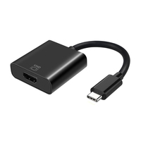 AISENS A109-0344 Videokabel-Adapter 0,15 m HDMI Typ A (Standard) USB Typ-C Schwarz (A109-0344) 8436574703542 kabelis video, audio