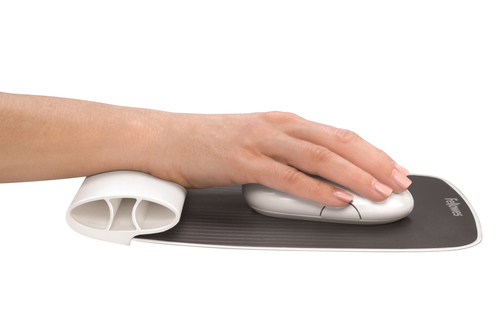 Fellowes mouse and wrist pad i-Spire  , white aksesuārs datorkorpusiem