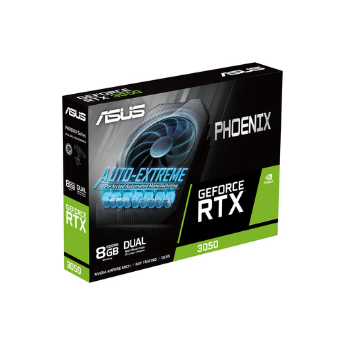 ASUS Phoenix PH-RTX3050-8G-V2 NVIDIA GeForce RTX 3050 8 GB GDDR6 video karte