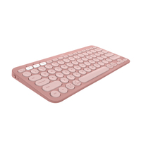 Logitech Pebble Keys 2 K380s keyboard RF Wireless + Bluetooth Pink klaviatūra