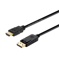 AISENS A125-0364 Videokabel-Adapter 2 m DisplayPort HDMI Schwarz (A125-0364) 8436574703719 kabelis video, audio