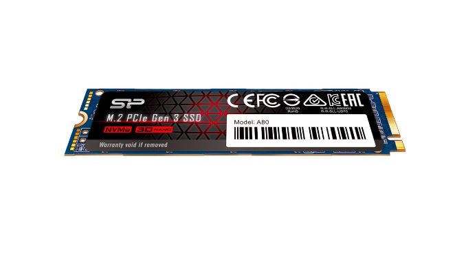 Silicon Power SSD P34A80 1TB, M.2 PCIe Gen3 x4 NVMe, 3200/3000 MB/s SSD disks