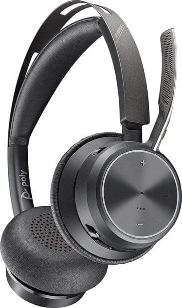 Poly Voyager Focus 2 UC Stereo Headset On-Ear (USB-C, Bluetooth, kabellos) austiņas