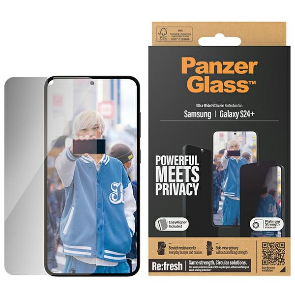 PanzerGlass Privacy Screen Protector Samsung Galaxy S 2024 Plus | Ultra-Wide Fit wA PanzerGlass maciņš, apvalks mobilajam telefonam