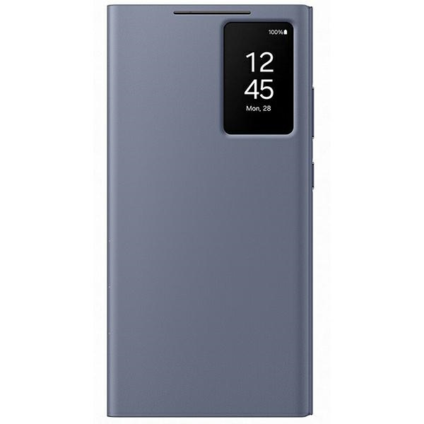 Samsung Galaxy S24 Ultra Smart View Wallet Case Violet maciņš, apvalks mobilajam telefonam