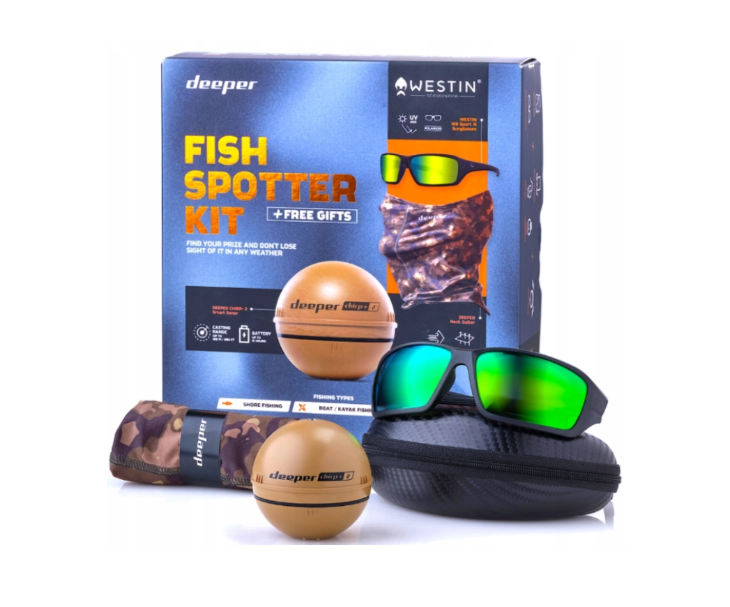 Deeper Deeper Fish Spotter Kit with Smart Sonar CHIRP+2 Sonar Beige/Black/Camouflage