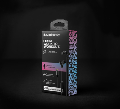 Skullcandy Sport Earbuds Set  In-ear, Microphone, USB Type-C, Noice canceling, Black austiņas