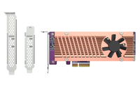 QNAP Dual M.2 PCIe SSD expansion card piederumi cietajiem diskiem HDD