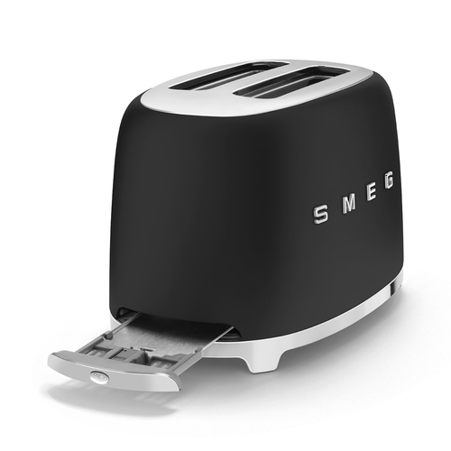 Toster Smeg Smeg Toaster TSF01BLMEU 950W matt black Tosteris