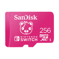 SANDISK 256GB microSDXC UHS-I card for Nintendo Switch, Fortnite Edition, 100MB/s read; 90MB/s write atmiņas karte