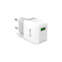 CELLY TRAVEL CHARGER TURBO 1USB 2.4A iekārtas lādētājs