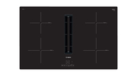 Bosch PIE811B15E Induction hob with built-in hood, Number of burners/cooking zones 4, TouchSelect Control, Timer, Black, Display 42420052502 plīts virsma