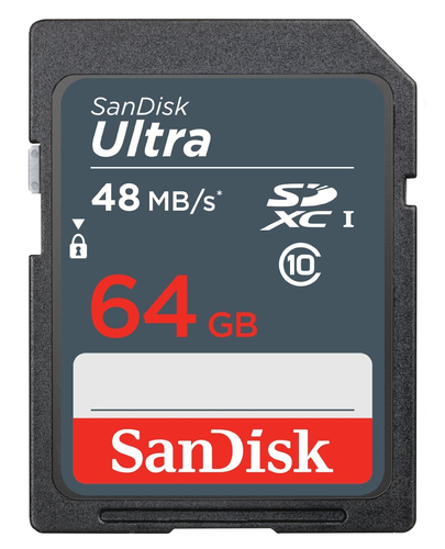 SanDisk Ultra SDHC 64GB CL10 UHS1, Up to 48MBs atmiņas karte