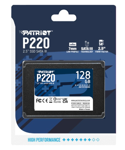 Patriot Memory P220 128GB 2.5" Serial ATA III SSD disks