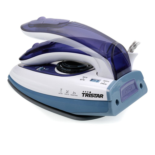 Tristar Travel Steam Iron ST-8152 1000 W, Water tank capacity 60 ml, Continuous steam 15 g/min, Blue Gludeklis