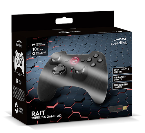 Gamepad Speedlink RAIT bezprzewodowy (SL-650110-BK) spēļu konsoles gampad