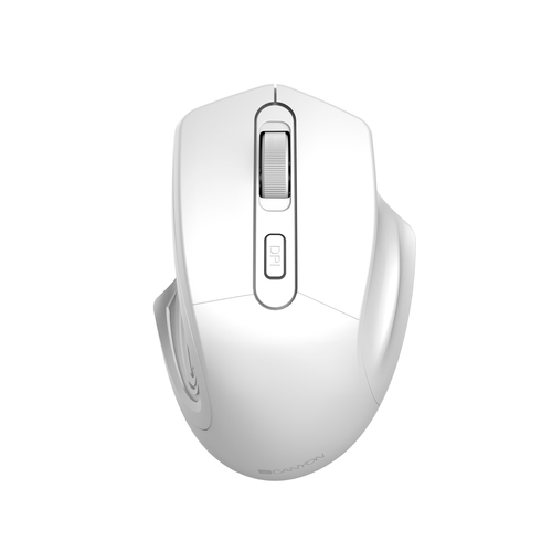 CANYON MW-15, 2.4GHz Wireless Optical Mouse with 4 buttons, DPI 800/1200/1600, Pearl white, 115*77*38mm, 0.064kg Datora pele