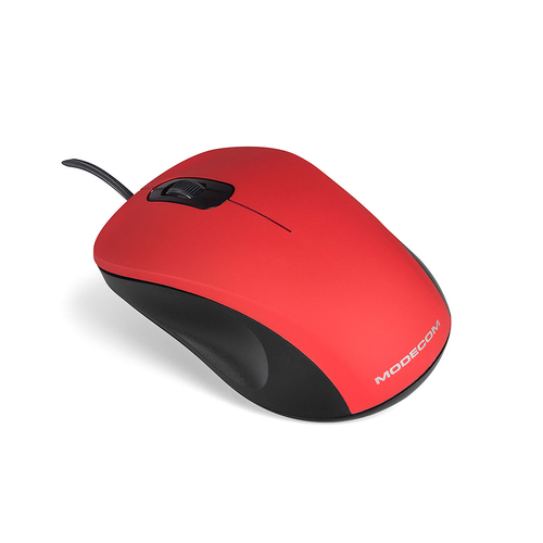 MODECOM Optical Mouse Silent M10S Red Datora pele