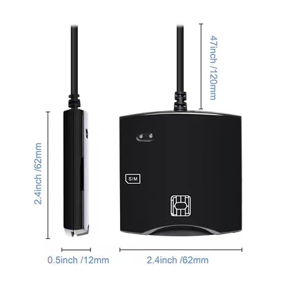 Transcend smart card reader N68, black 8139265854959 karšu lasītājs