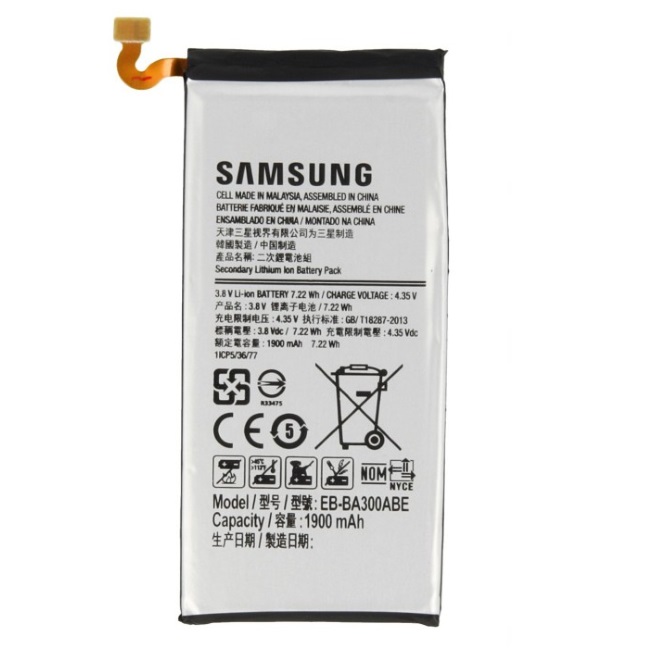 Samsung EB-BA300ABE oriģināls A300 Galaxy A3 Li-Ion 1900mAh GH43-04381A (M-S Blister) akumulators, baterija mobilajam telefonam