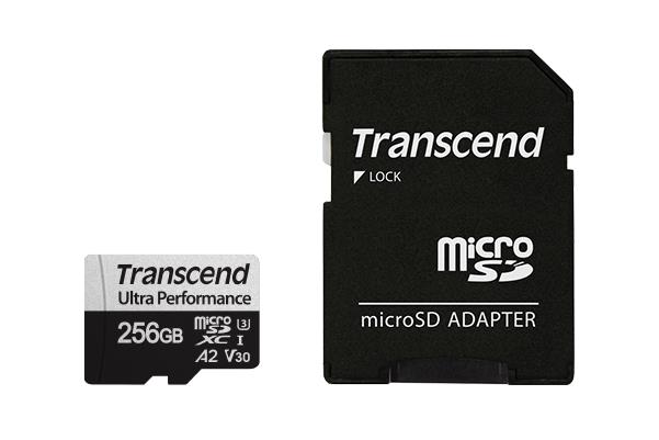 TRANSCEND 256GB microSD w/ adapter UHS-I atmiņas karte