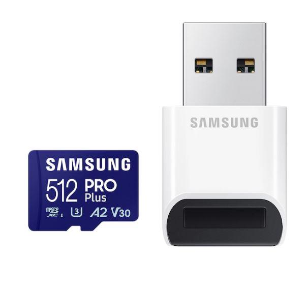 Memory card microSD PRO+ Plus MB-MD512SB/WW 512GB + reader atmiņas karte