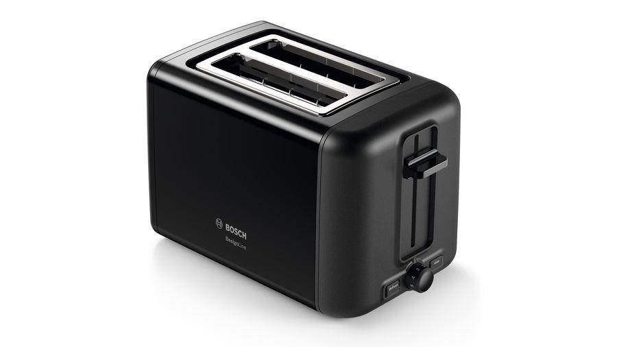 Bosch TAT3P423 toaster 2 slice(s) 970 W Black Tosteris