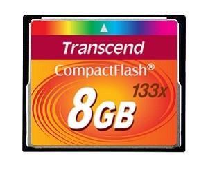 Transcend Compact Flash 8GB High Speed 133x atmiņas karte