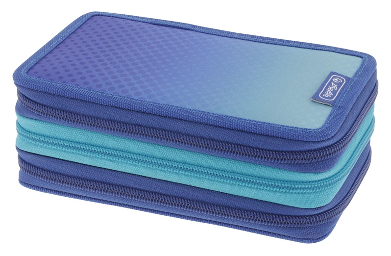 Herlitz TriCase 31tlg Dip Dye Blue/Turquoise Skolas somas un penāļi