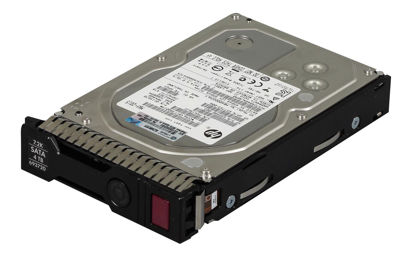 Hewlett Packard Enterprise 4Tb 7.2K RPM SATA Refurbished cietais disks